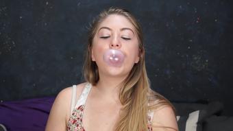 Julie Blows Bubblegum Bubbles (Custom Fetish)