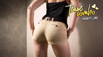 Teen Amateur In Tight Shorts Teases Her Visible Panty Line (teasecombo)