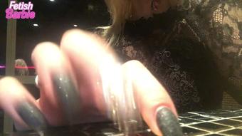 Bored Goddess at Party Nail tapping (AllforLucky)