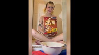 Messily Eating & Spitting Up Cereal (maiden_myra)
