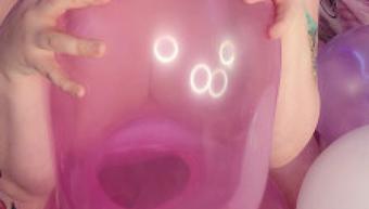 BBW balloon tit job and rough bounce - November 16, 2021 (GothAmber)