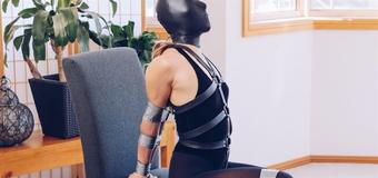 Mina Velvet Thong Bodysuit And Panic Hood (Mina)