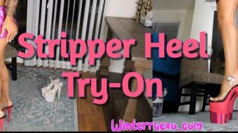 Winter Rae Stripper Heel Try On (Winter Rae)