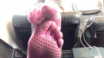 Foot fetish in the train (Gypsy Maya)