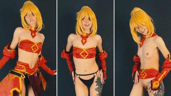 Mordred Cosplay - Striptease - Jul 25, 2023 (Lil cosplay slut)