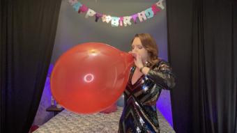Pre-Party Balloon Blowing JOI (SneezeGoddess)