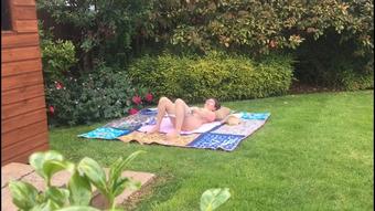Sunbathing Turns to Pussy Play (SuzieLove212)
