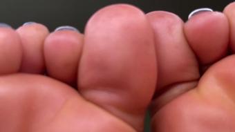 Close Up Of Ebony Toes (Pink Foxx)