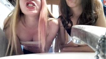 Spanish Hot Blondie 2 Girls Insulting And Spitting You At A (Spanish Hot Blondie)
