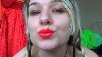 RED LIPSTICK KISSES JOI (Goddess Vanessa)