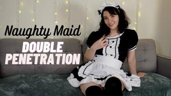 Naughty Maid Tries Double Penetration (NerdySadie)