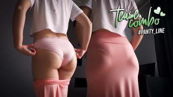 Visible Panty Line Fetish Tease In Long Maxi Skirt (teasecombo)