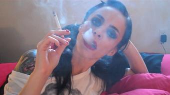 Smoking in T Shirt (Dani Lynn)