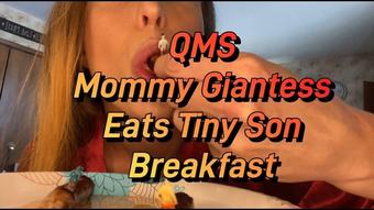 Queenmothersoles Mommy Giantess Eats Tiny Son Breakfast (QueenMotherSoles)