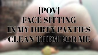 Giantess Dirty Panty Facesitting POV (BustySeaWitch)
